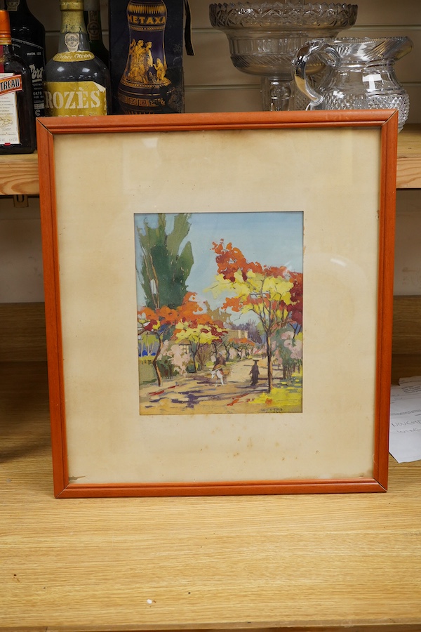 Lily R. Ednie (1876-1946) ‘Golden Mahur at Maadi’, signed and dated 1936, watercolour and gouache, 28 x 22cm